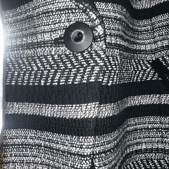 NWT Classiques Entier Women’s Sz L Black White Coat Jacket Blazer Long Sleeve - Picture 5 of 10